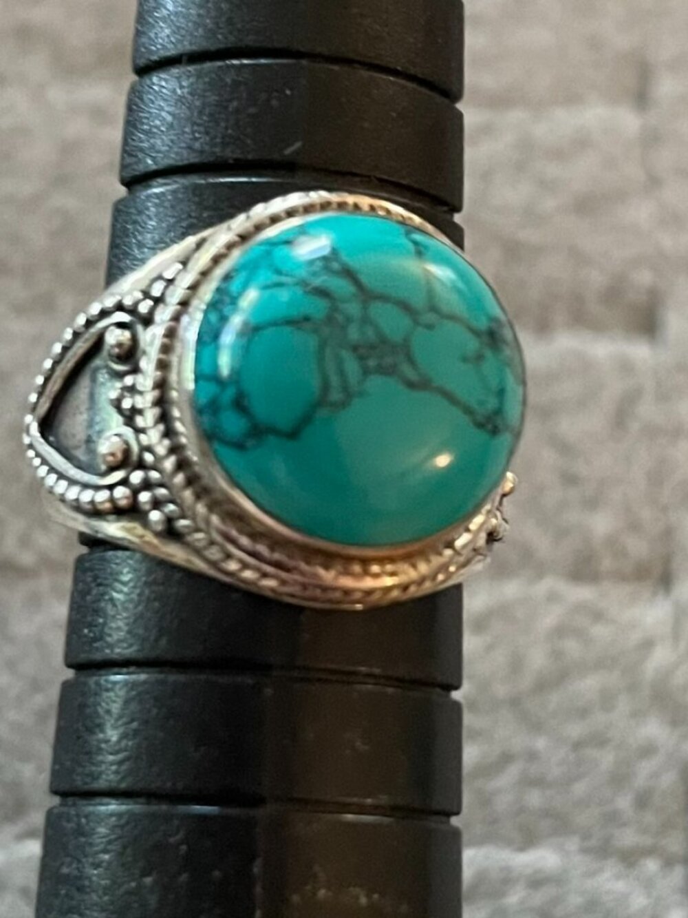 NEW Sterling Silver Ring Size 6 Turquoise Hippie Boho Anthropologie NWOT $112